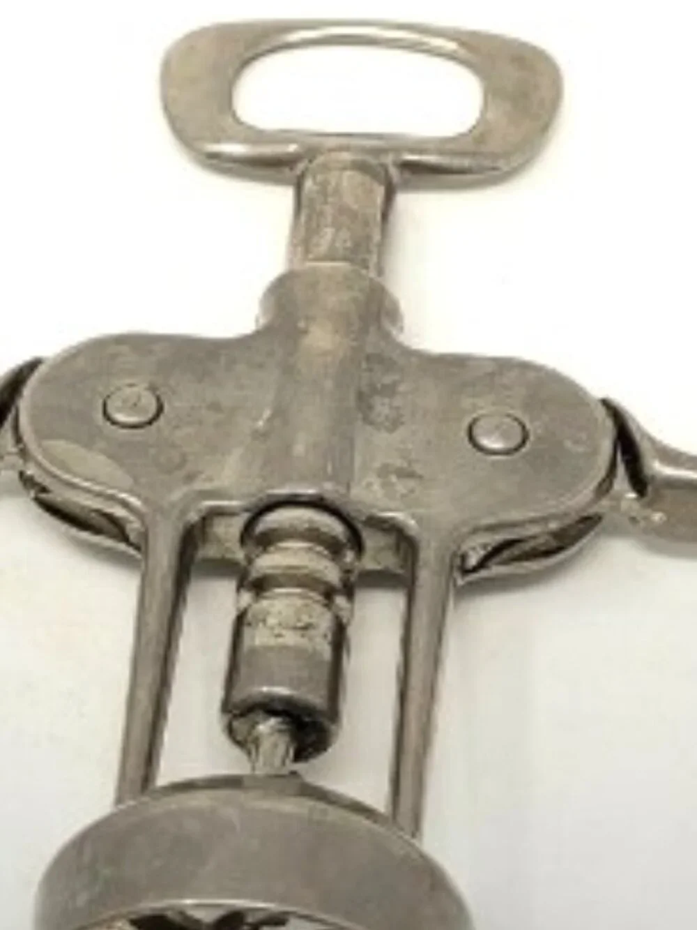 Vintage Mid-Century Italian Winged Corkscrew Bottle Opener Barware Silver-Toned